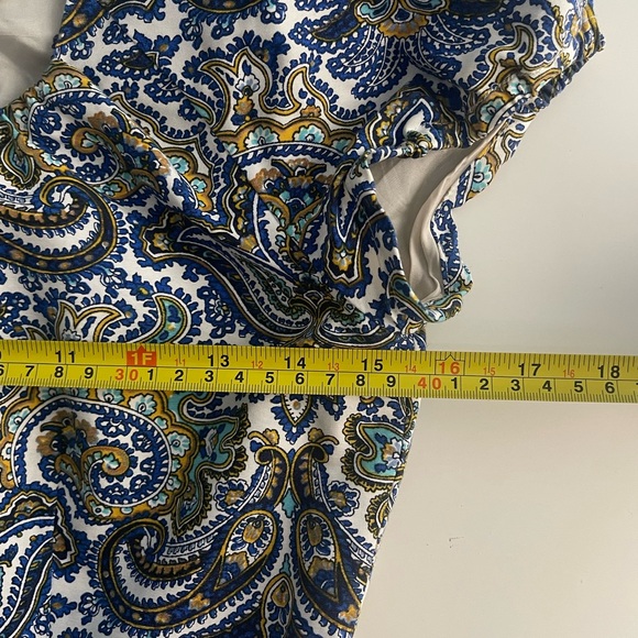 J. Crew Silk Dolores Dress Peacock Paisley - Picture 8 of 12